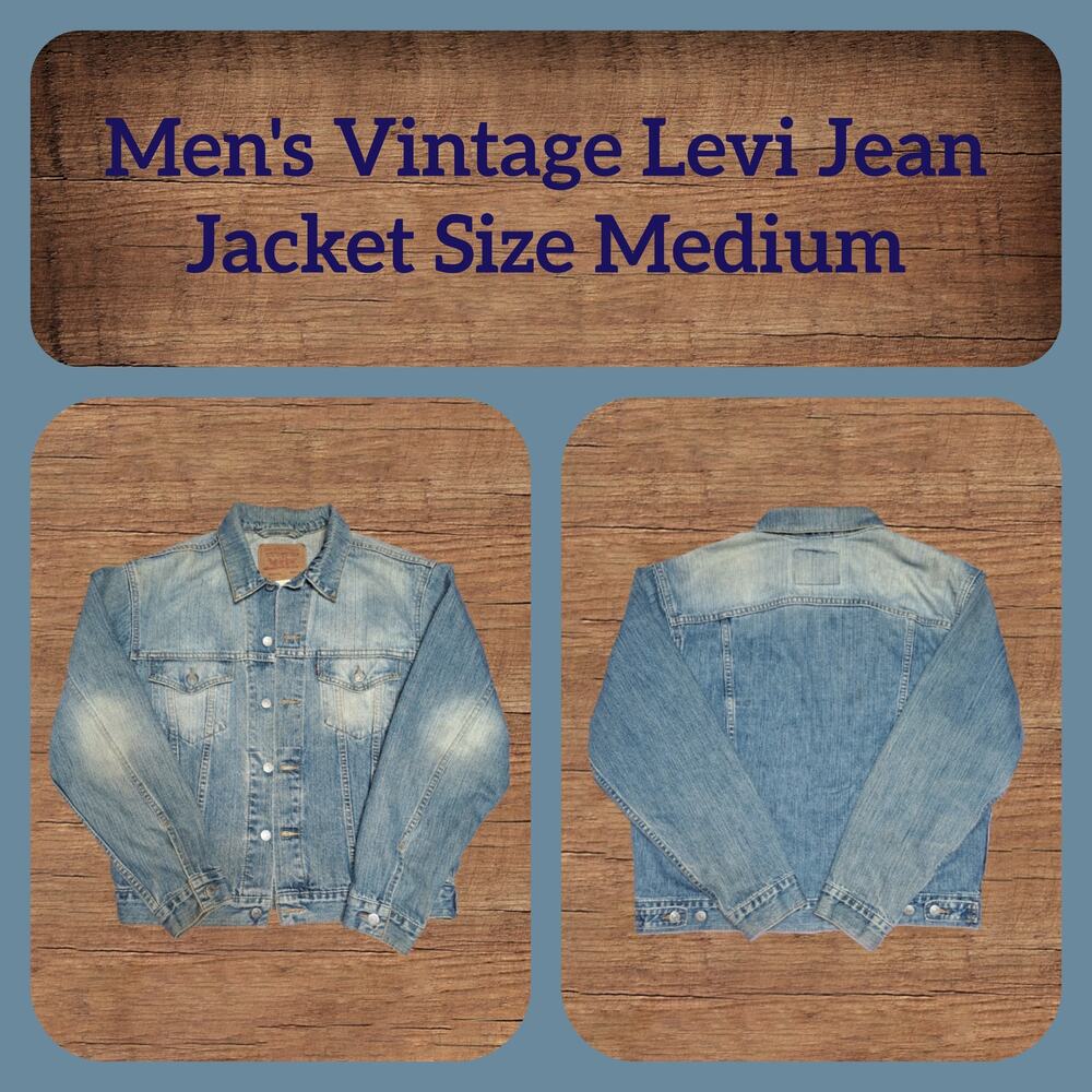 Men's Vintage Levi Strauss Relaxed Trucker Blue Jean Jacket Size Medium